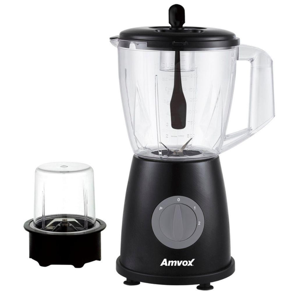Liquidificador Amvox Inverse 600W 2 Velocidades Preto