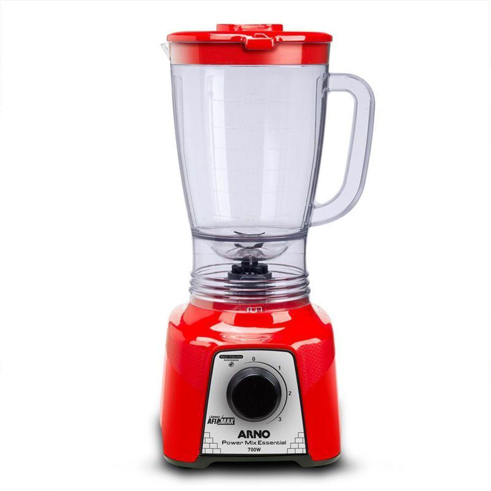 Liquidificador Arno Power Mix Essential 700W Vermelho 110V
