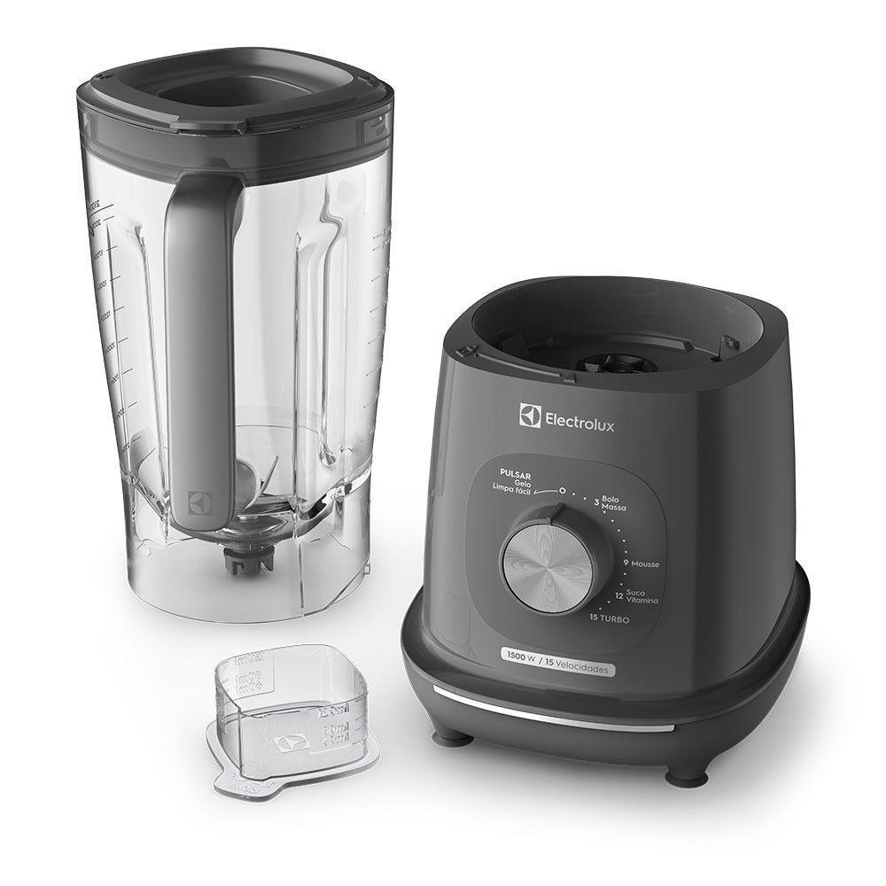 Liquidificador Electrolux 3,2L Efficient com TriForce 15 Velocidades