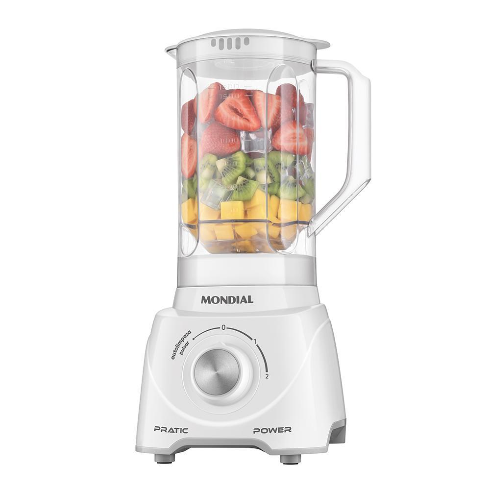 Liquidificador Pratic Power Mondial Branco