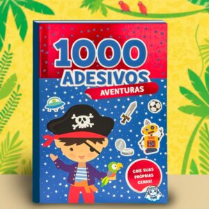 Livro Caderno Adesivos 3d 44 Cenários para Montar e Decorar