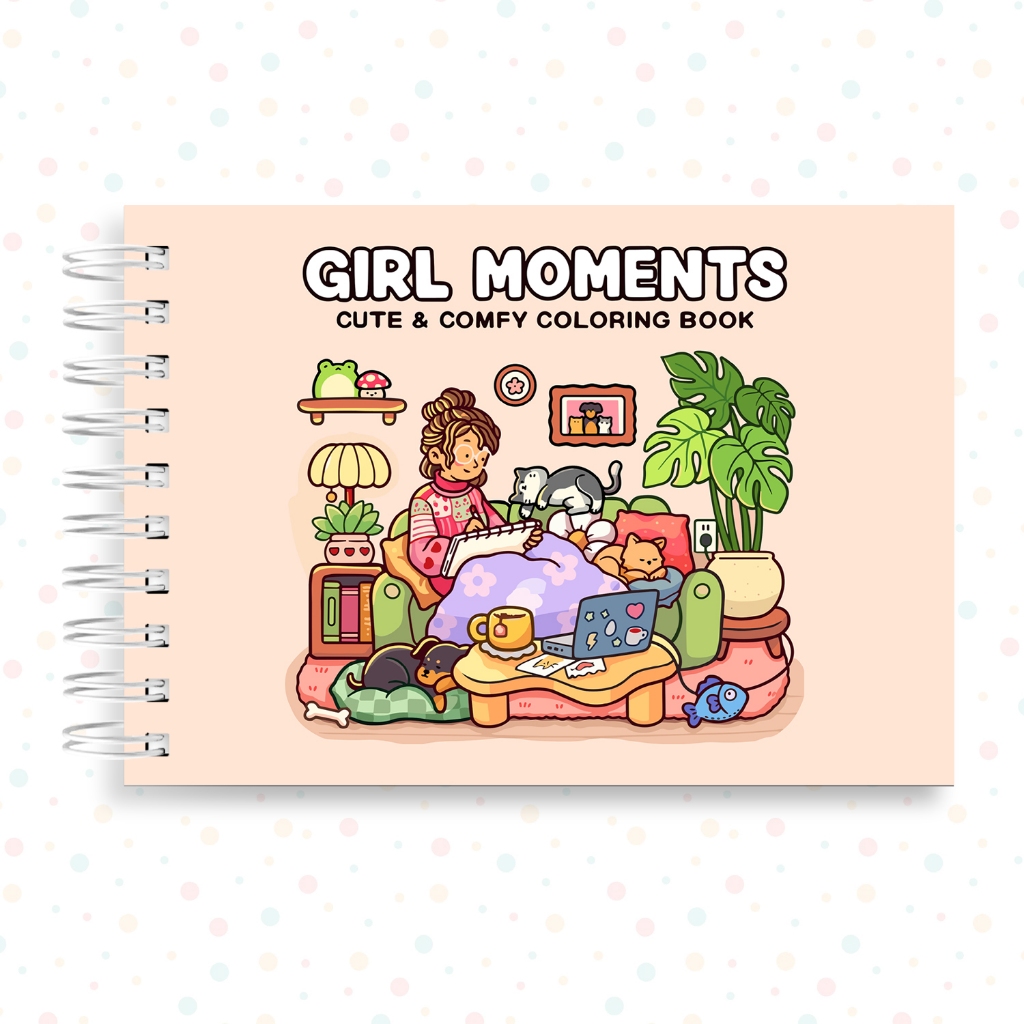 Livro de Colorir 180 G Comfy Days Cozy Friends Amigos Little Spooky