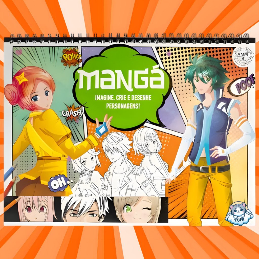 Livro De Colorir Caderno De Desenho Edição Mangá Pintura Coloring