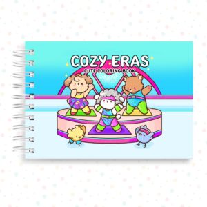 Livro de Colorir Cozy Eras 43 Folhas Grossas 180g Caderno de Desenho