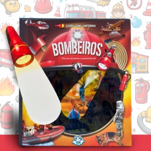Livro-lanterna Infantil Bombeiros Livro Mágico Brinquedo Educativo
