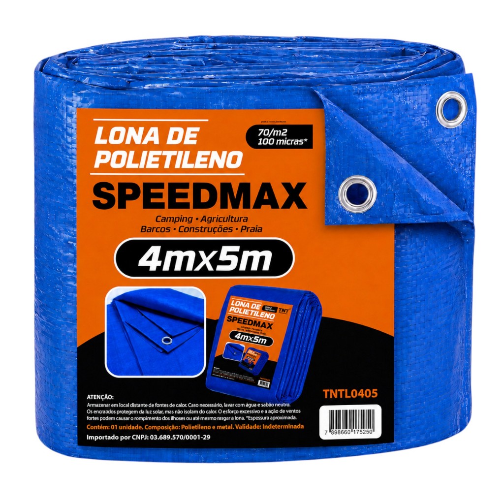 Lona 5x4 Mt Azul Plastica Impermeavel Festa Barraca Camping em