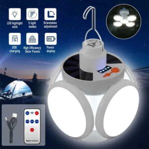Luminária De Emergência Recarregável Camping Lâmpada Portátil Com