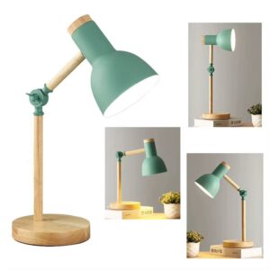 Luminária de Madeira para Mesa Escritório Sala Leitura Luz Suave Oasis