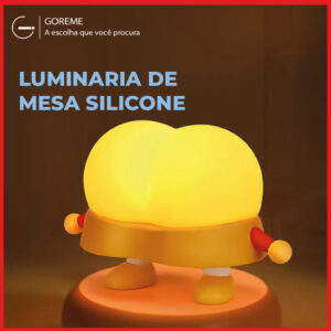 Luminária de Mesa Silicone LED Multicores Touch Formato Bunda Animada