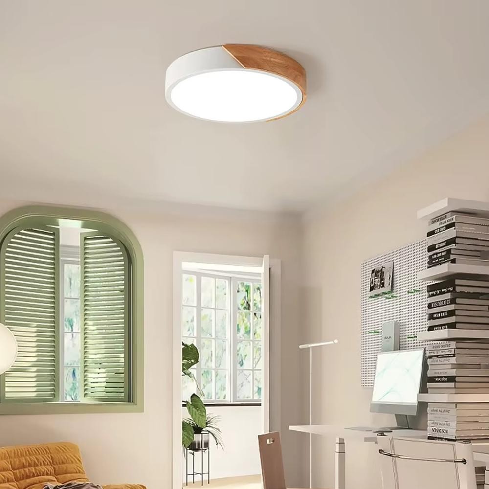 Luminária de Teto Plafon LED 3 em 1 25W Siena Sobrepor Redonda