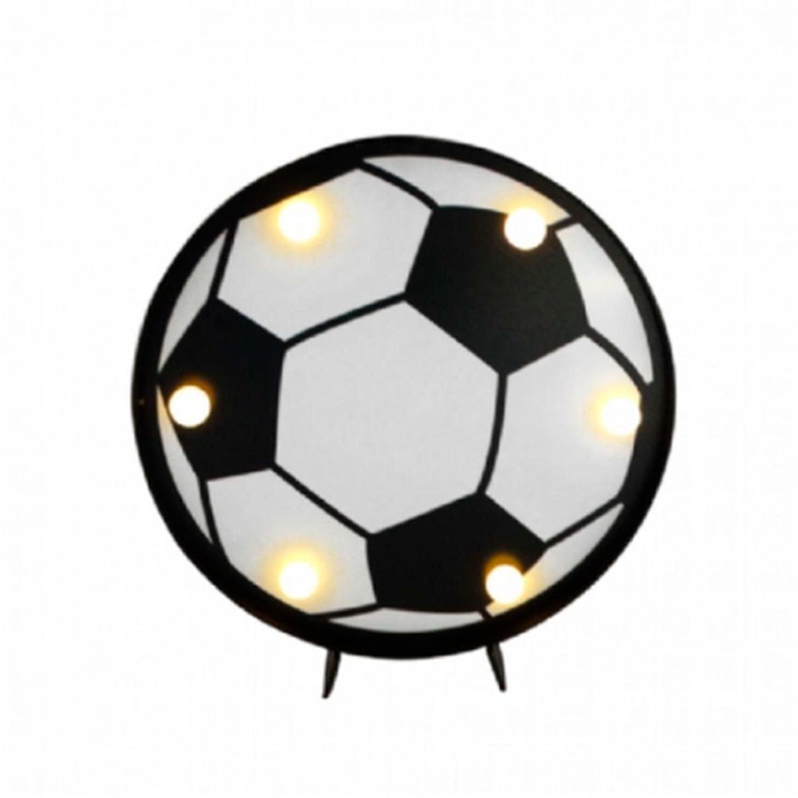 Luminária Led Bola de Futebol 16cm 1 unidade Artlille Rizzo