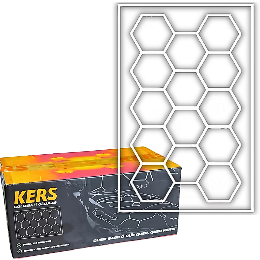 Luminária LED em Colmeia Sequencial 14 Células para Estetica