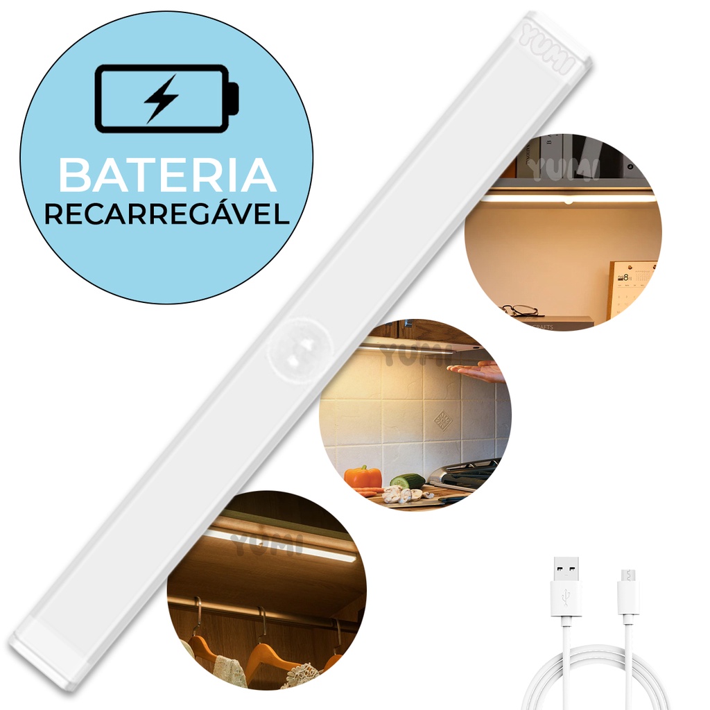 Luminária Led Sensor De Presença Grande 50cm Spot Cozinha — Decoração