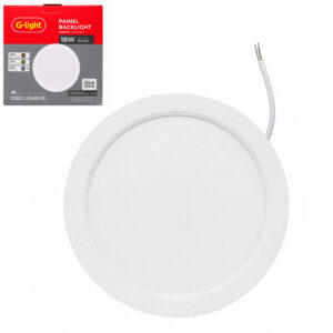 Luminária Painel Led Embutir Plafon Redondo Branco 18W 24W Bivolt