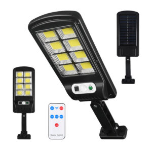 Luminária Solar Poste Rua Refletor 200W Sensor Movimento Prova D' — Decoração