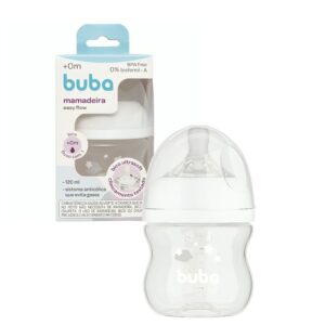 Mamadeira Anticólica Easy Flow Branca 120 ml 17261 Buba