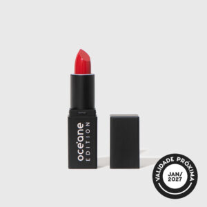 Mini Batom Vermelho Semi-Matte The Lipstick Red Kiss Océane Edition 2g
