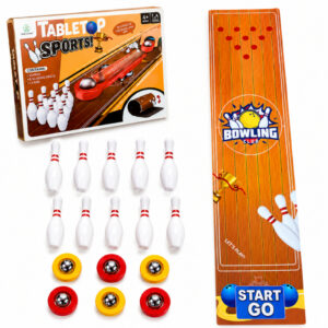 Mini Jogo De Boliche Infantil Brinquedo Educativo Coordenação Motora