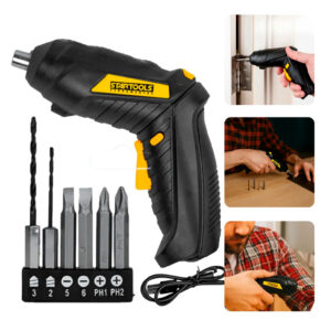 Mini Parafusadeira 4.8V A Bateria Com Bits Fenda Philips Broca