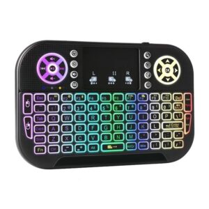 Mini Teclado Controle Sem Fio Led Para Tv Box Smart Tv Pc