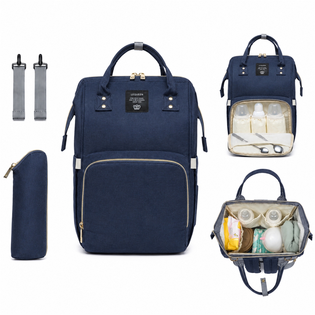 Mochila Bolsa Saída Maternidade Original Porta Mamadeira — Alimentação Infantil