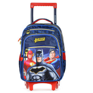 Mochila Com Rodas Escolar Xeryus Liga da Justiça 15530 Azul e