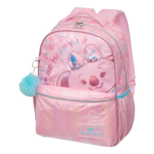 Mochila De Costas Escolar Lilica Ripilica Charming Rosa Com Pompom — Bolsas e Mochilas