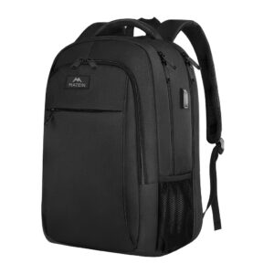 Mochila de Viagem Matein Poliéster Bolso para Laptop Preta