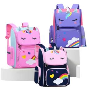 Mochila Escolar Infantil Mochila De Unicórnio Com Bolsa De Lápis — Bolsas e Mochilas