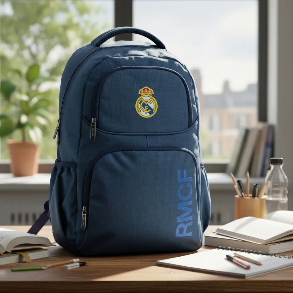 Mochila Escolar Real Madrid Juvenil Costas Compartimentos