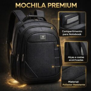Mochila Executiva Primicia Notebook Espaçosa Reforçada Trabalho