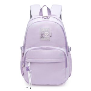 Mochila Yupe Escolar Juvenil Lilás Reforçada Passeio