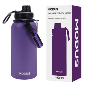 Modus Garrafa Térmica Esportiva 1000ml com Alça Portátil Tampa