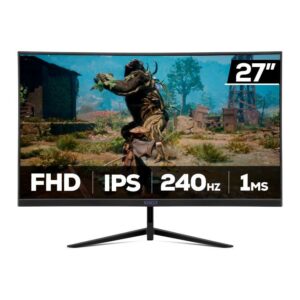 Monitor Gamer Mancer Valak VX240S 27 Pol, Ips, Curvo FHD 1ms 240Hz