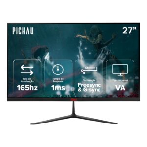 Monitor Gamer Pichau Athen V3 Ultra, 27 Pol, VA, Qhd, 1ms, 165Hz