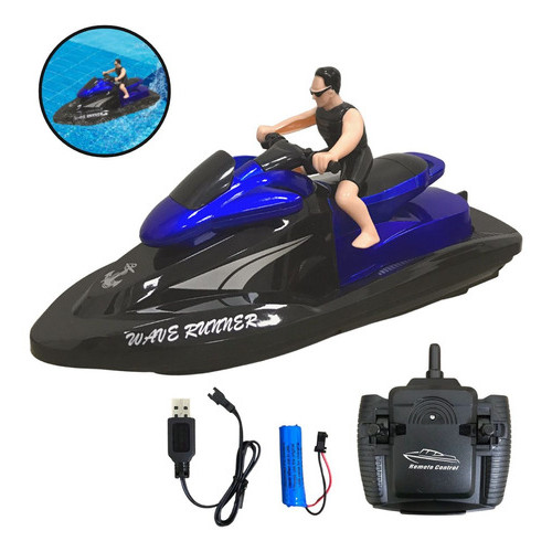 Moto Aquática Jetski Barco Controle Remoto Recarregavel Jet Sky