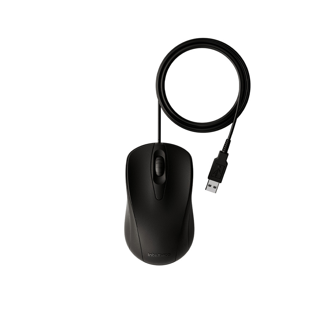 Mouse Click Silencioso e com Fio Mci 10 Intelbras