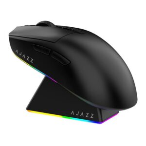 Mouse Gamer Ajazz V2 MC, 12000DPI, 6 Botoes, Tri-Mode, Preto