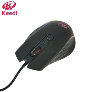 Mouse Gamer Ergonômico RGB Até 7200dpi Com fio 1.5M Keedi