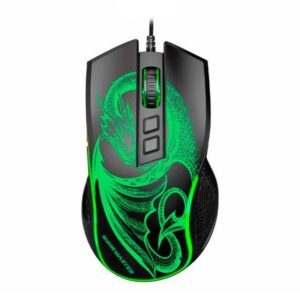 Mouse Gamer K-Mex Dragao, RGB, 6400DPI, 7 Botoes, Preto