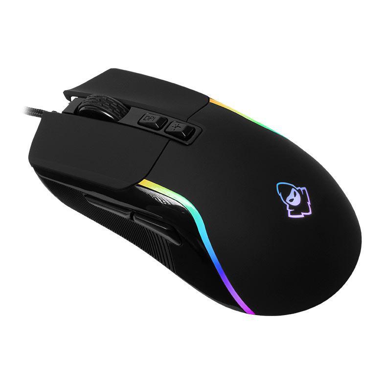 Mouse Gamer Mancer Lead C1, RGB, 12400DPI, 7 Botoes, Preto — Informática