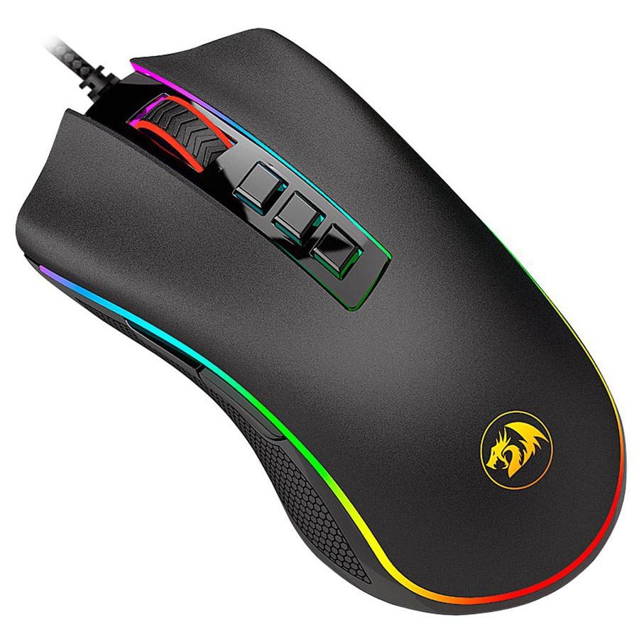 Mouse Gamer Redragon Cobra Chroma 10dpi com LED RGB 7 Botões