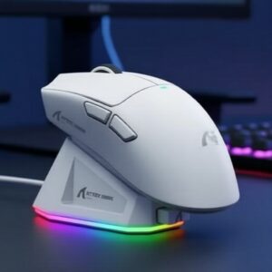 Mouse Gamer Sem Fio Attack Shark Modo Triplo 2.4G BT5.0 22000DPI RGB