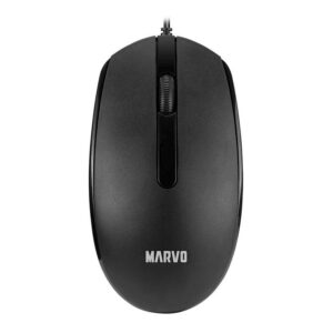 Mouse Marvo MS003, 1000DPI, 3 Botoes, Preto