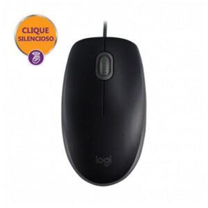 Mouse USB Silent óptico preto Logitech