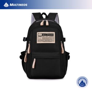 Multineos Mochila Feminina Masculino De Alumínio Textura Bordada