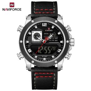 Naviforce 9236 Masculino Dual Display Movement Business Com Relógio