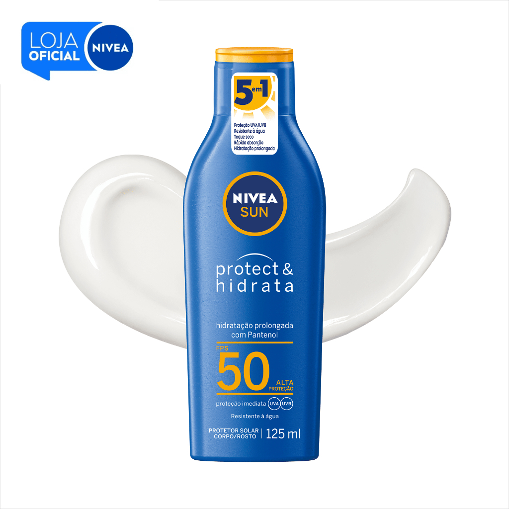 Nivea Sun Protetor Solar Protect Hidrata Fps 50 125ml