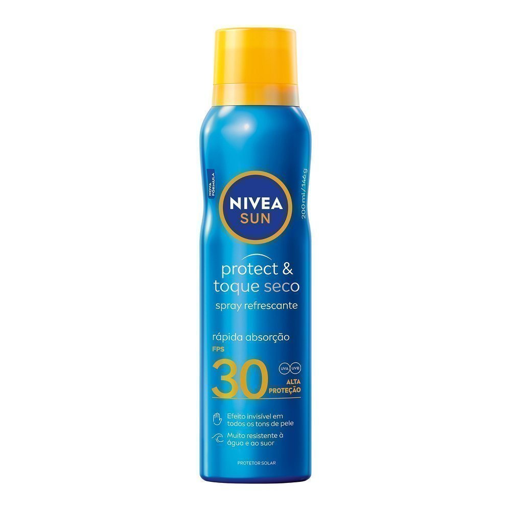 Nivea Sun Protetor Solar Spray Protect Toque Seco Fps 30 200ml
