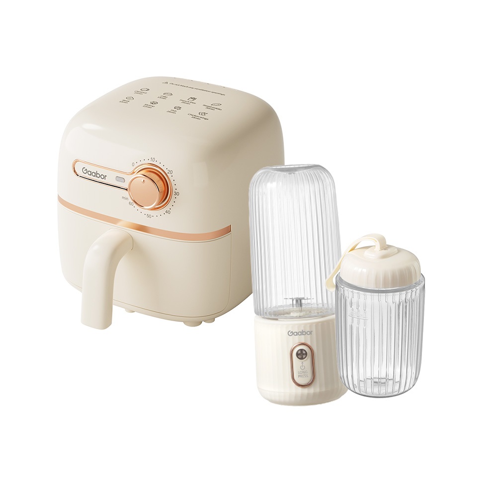 Gaabor 1,4L Air Fryer AF20M +Espremedor de frutas portátil USB 350 ml — Cozinha